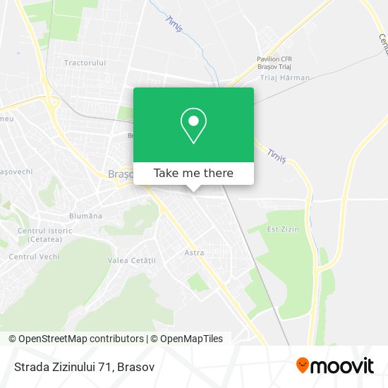 Strada Zizinului 71 map