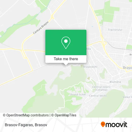 Brasov-Fagaras map