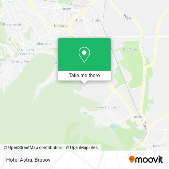 Hotel Astra map