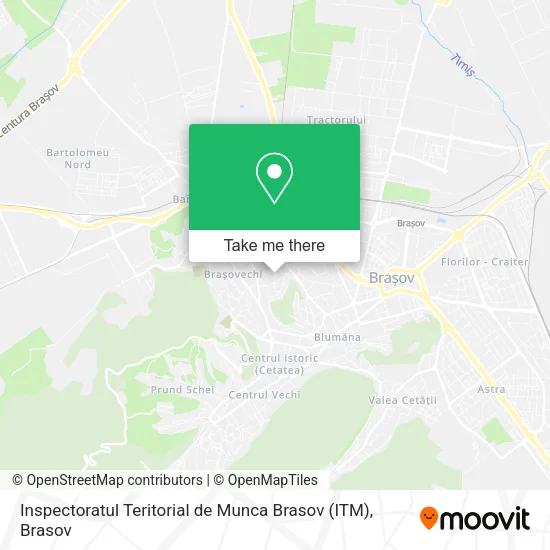 Inspectoratul Teritorial de Munca Brasov (ITM) map