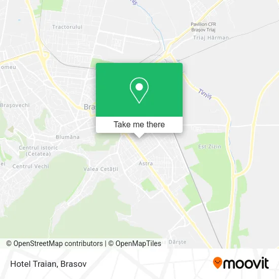 Hotel Traian map