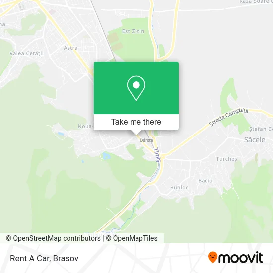 Rent A Car map