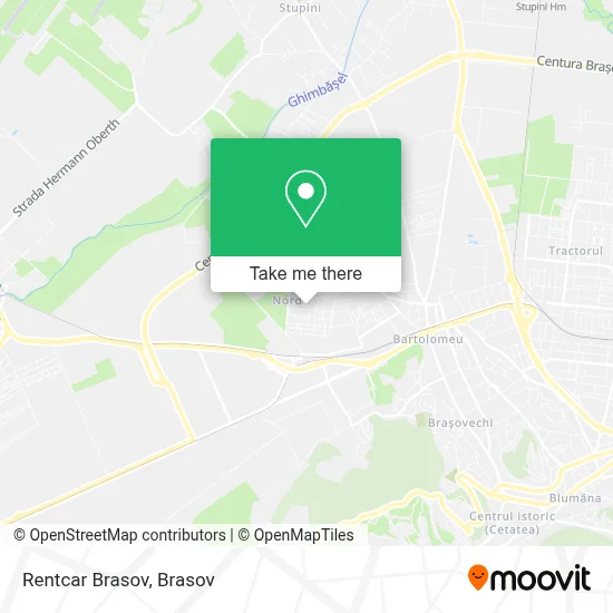 Rentcar Brasov map