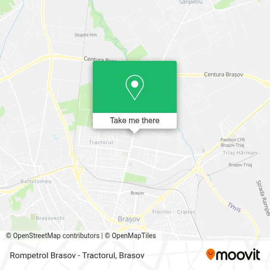 Rompetrol Brasov - Tractorul map