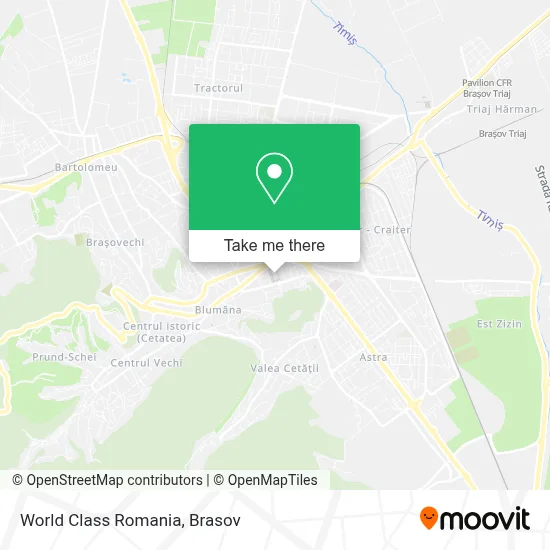 World Class Romania map