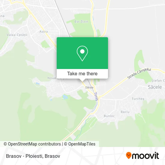 Brasov - Ploiesti map