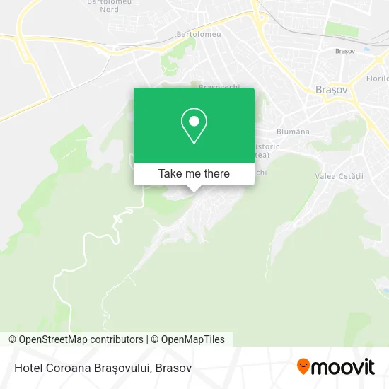 Hotel Coroana Braşovului map