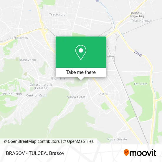 BRASOV - TULCEA map