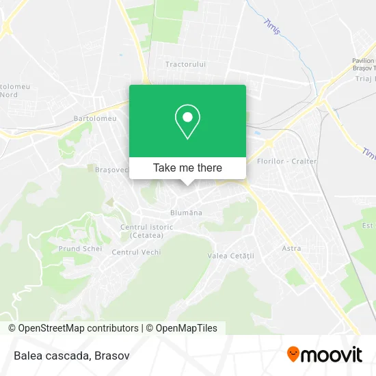 Balea cascada map
