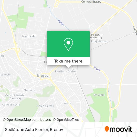Spălătorie Auto Florilor map