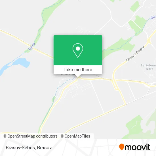 Brasov-Sebes map