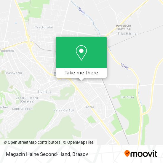 Magazin Haine Second-Hand map