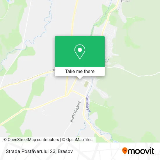 Strada Postăvarului 23 map