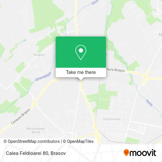Calea Feldioarei 80 map