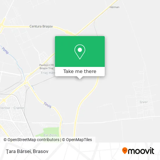 Ţara Bârsei map