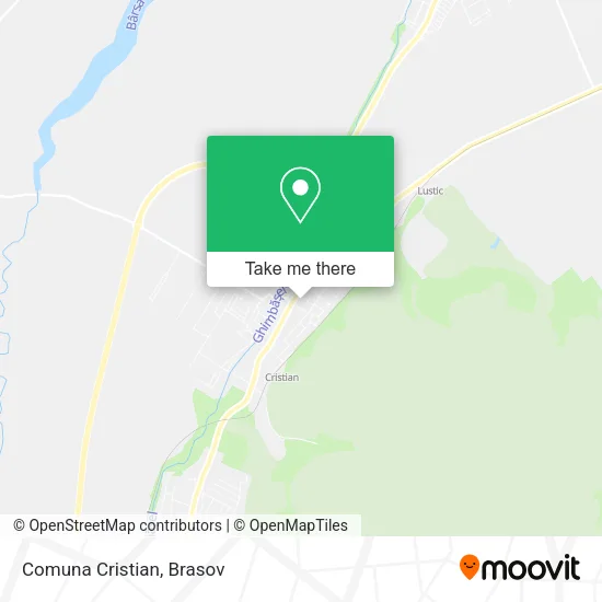 Comuna Cristian map