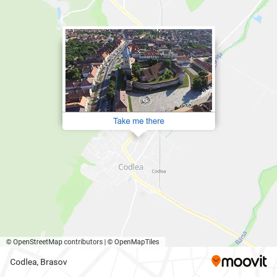 Codlea map