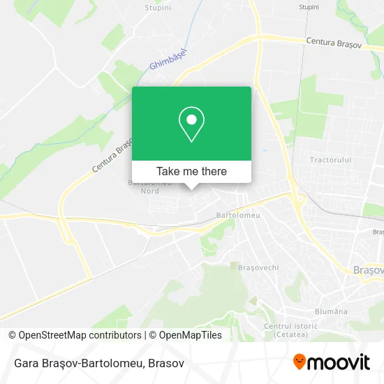 Gara Braşov-Bartolomeu map