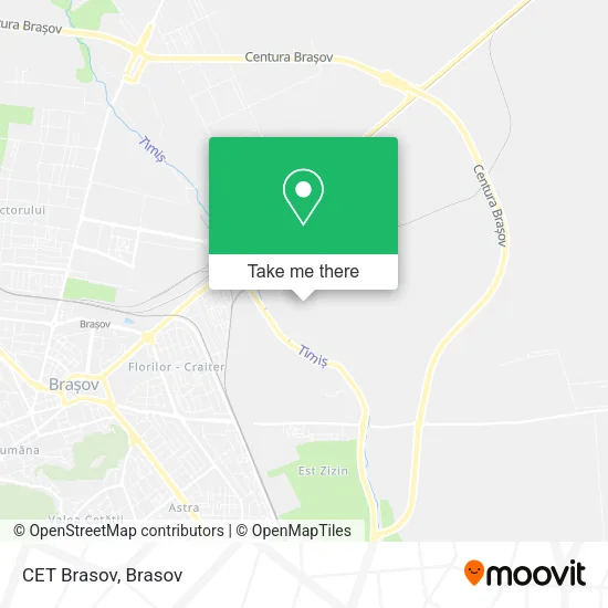 CET Brasov map