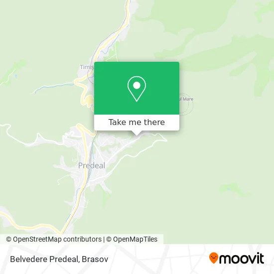 Belvedere Predeal map