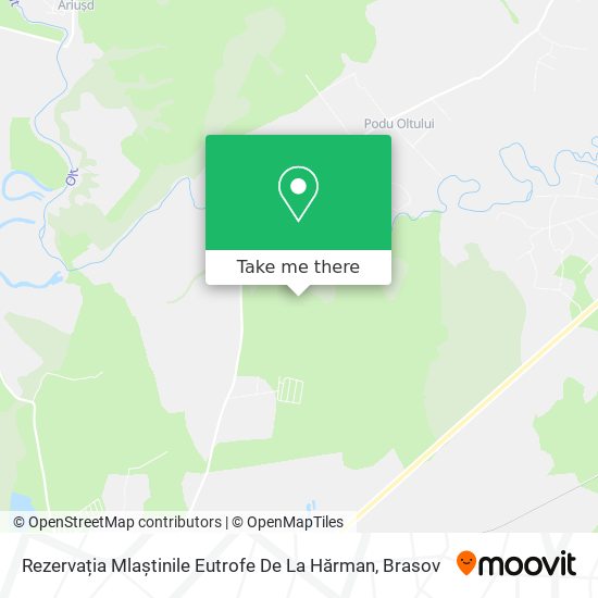 Rezervația Mlaștinile Eutrofe De La Hărman map