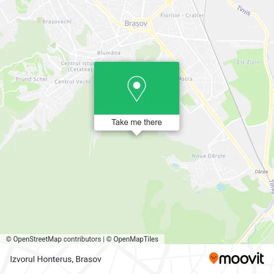 Izvorul Honterus map