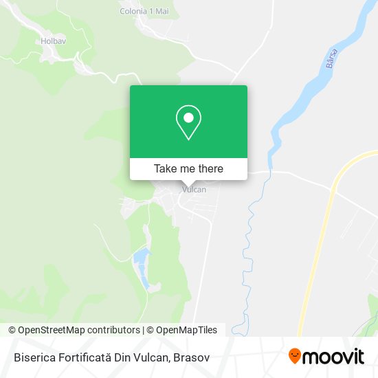 Biserica Fortificată Din Vulcan map