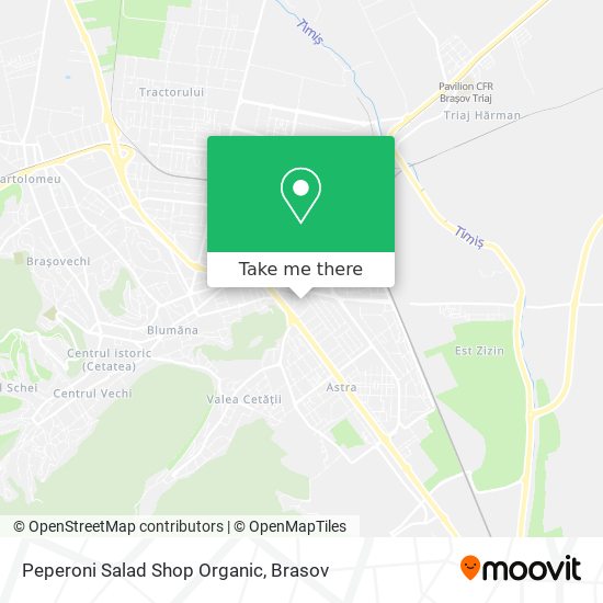 Peperoni Salad Shop Organic map