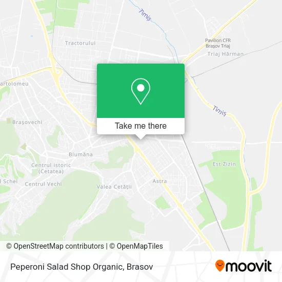 Peperoni Salad Shop Organic map