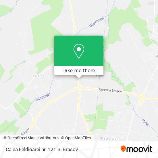 Calea Feldioarei nr. 121 B map