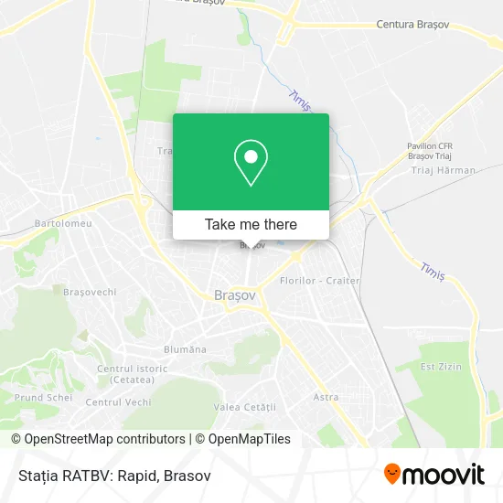 Stația RATBV: Rapid map