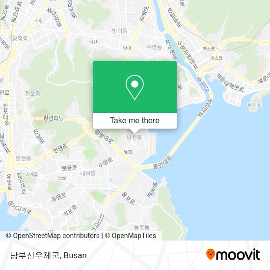 남부산우체국 map