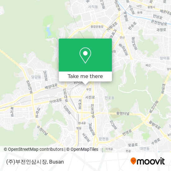 (주)부전인삼시장 map