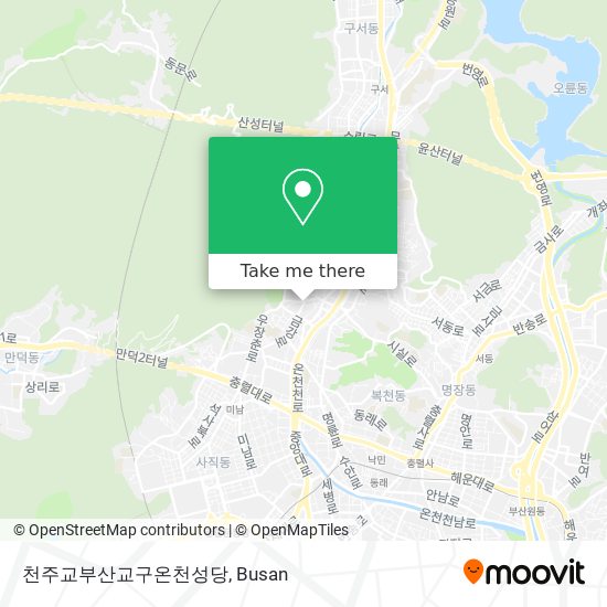 천주교부산교구온천성당 map