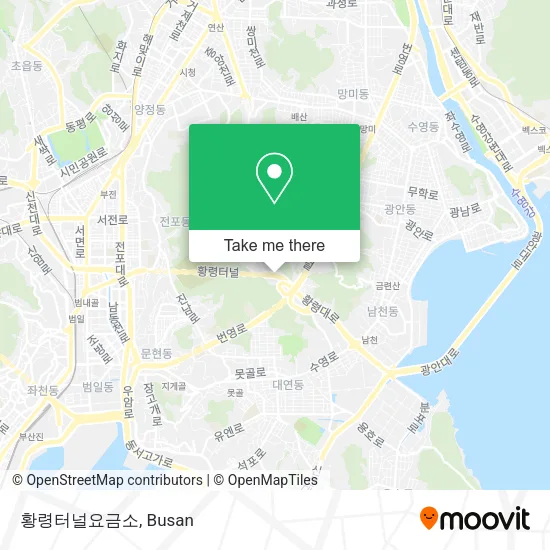 황령터널요금소 map