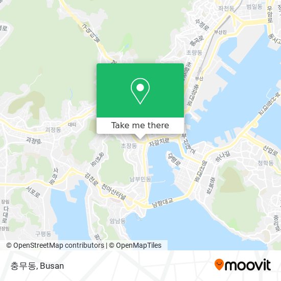 충무동 map