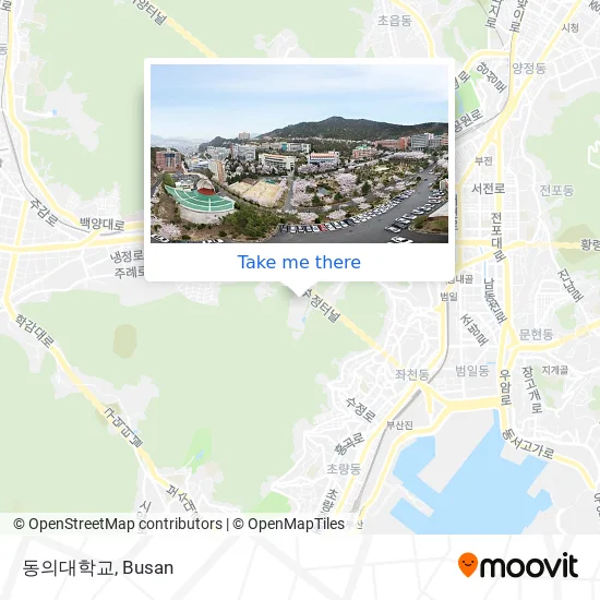 동의대학교 map