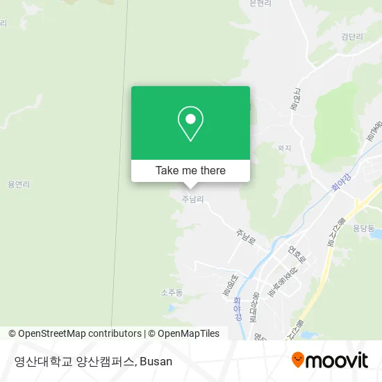 영산대학교 양산캠퍼스 (Yeongsan University Yangsan Campus) map