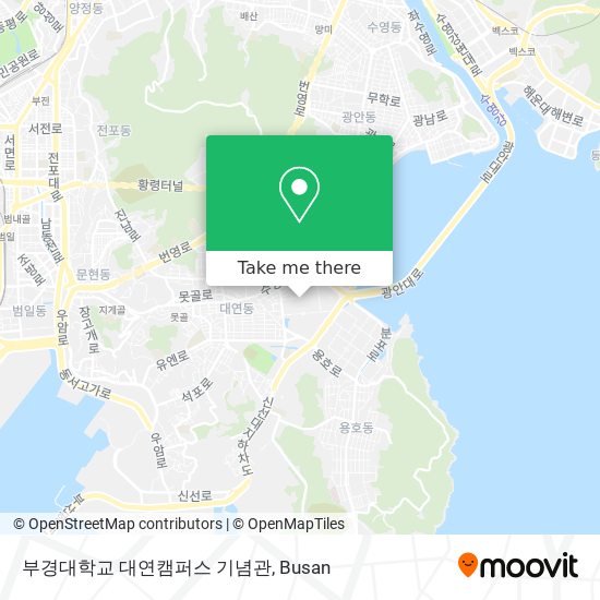 부경대학교 대연캠퍼스 기념관 map