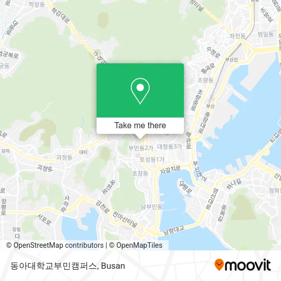 동아대학교부민캠퍼스 map