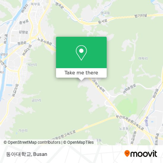 동아대학교 map