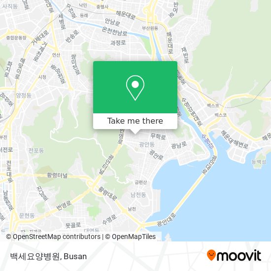 백세요양병원 map