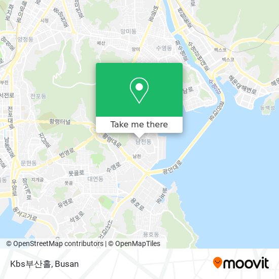Kbs부산홀 map