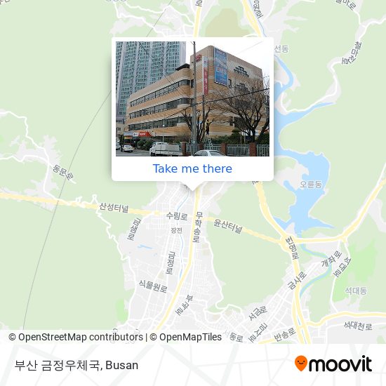 부산 금정우체국 map