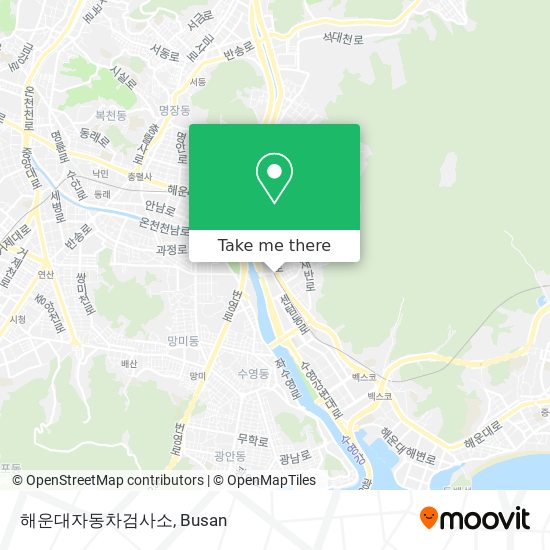 해운대자동차검사소 map