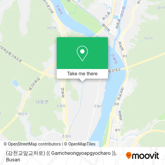 (감천교앞교차로) (( Gamcheongyoapgyocharo )) map