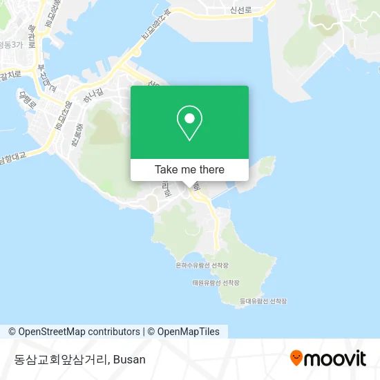 동삼교회앞삼거리 map