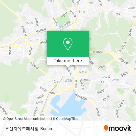부산자유도매시장 map