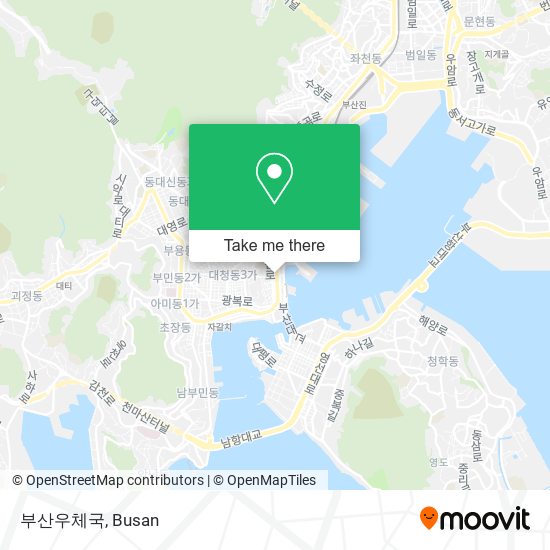 부산우체국 map