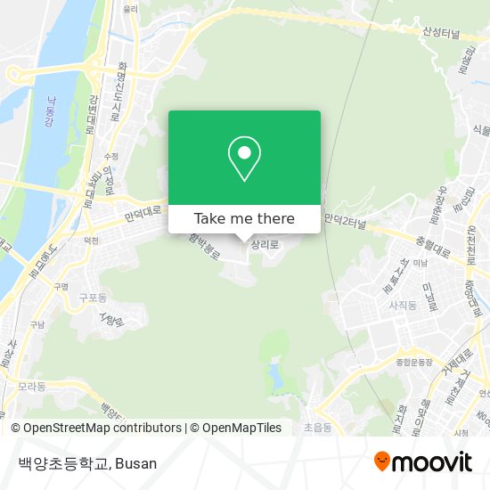 백양초등학교 map